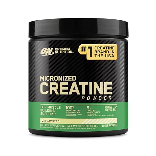 Optimum Nutrition Micronized Creatine Monohydrate Powder Unflavored 60 Servings