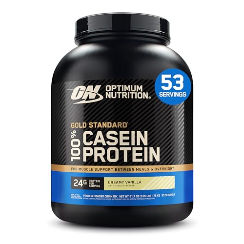 (-18%) Optimum Nutrition Gold Standard 100% Casein Proteinpulver, Geschmack Creamy Vanilla, 1.82 kg, 55 Portionen