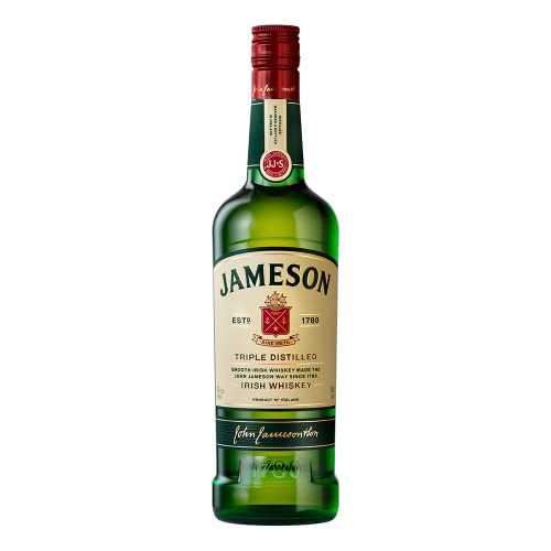 (-37%) Jameson Irish Whiskey, Blended Irish Spirit aus feinen, dreifach destillierten Pot Still und Grain Whiskeys, Milder und zeitloser Genuss aus Irland, 1 x 1 l