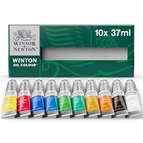 Winsor & Newton Winton Oil Color Paint Starter Set 10 x 37ml Tubes