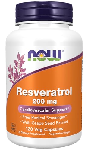 NOW Supplements Natural Resveratrol 200mg
