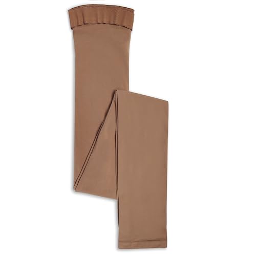Danskin Women's Microfiber Footless Tight, Classic light toast, A/B