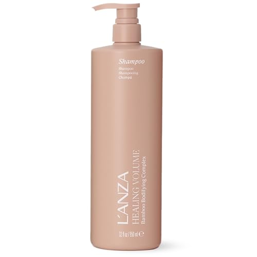 L'ANZA Healing Volume Thickening Shampoo, Boosts Shine, Volume, and Thickness for Fine and Flat Hair, Rich with Bamboo Bodifying Complex and Keratin (33.79 Fl Oz)