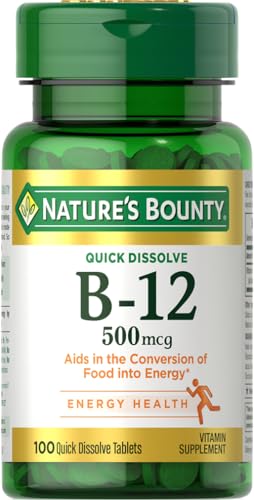 Nature's Bounty Vitamin B12 500mcg Quick Dissolve Tablets