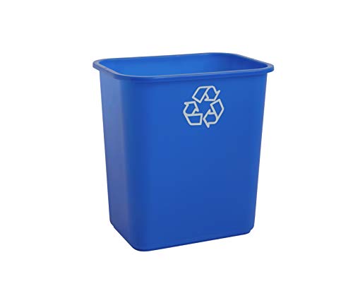 United Solutions 7 Gallon/28 Quart Efficient Recycle Wastebasket | Fits Under Desk | Small, Narrow Spaces in Commercial,