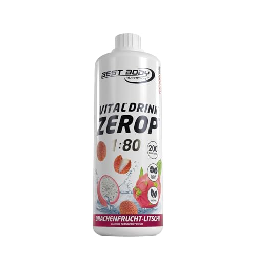 (-44%) Best Body Nutrition Zerop Getränkekonzentrat Drachenfrucht Litschi, 1 l