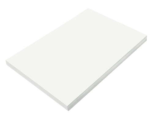 Prang (Formerly SunWorks) Construction Paper, White, 12" x 18", 100 Sheets