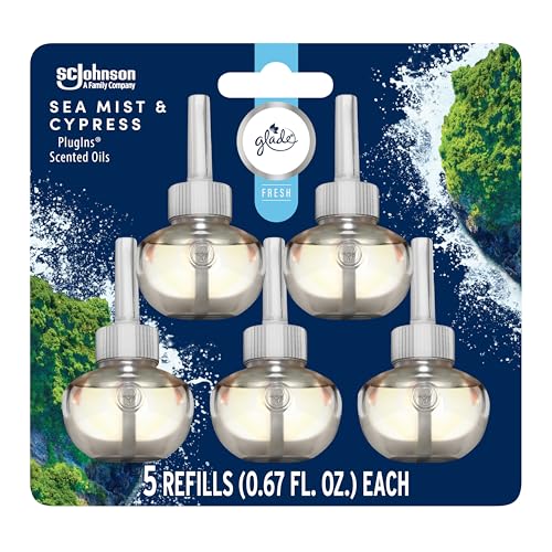 Glade Plugins Refills Air Freshener Sea Mist And Cypress Scented And