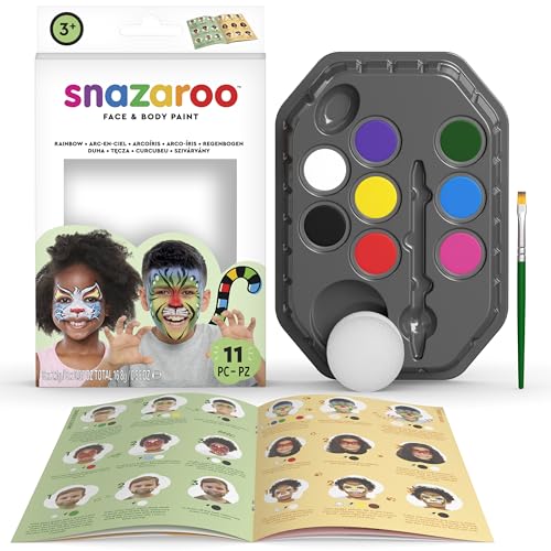 Snazaroo Face Paint Palette Kit, Rainbow
