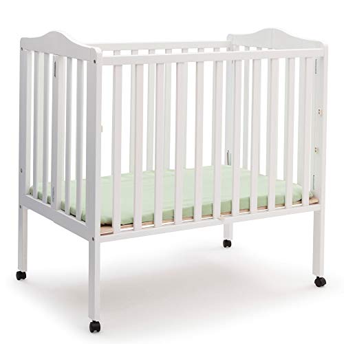 Delta Children Mini Crib Friendly A fold-down crib that is easy to travel with or to store when not
