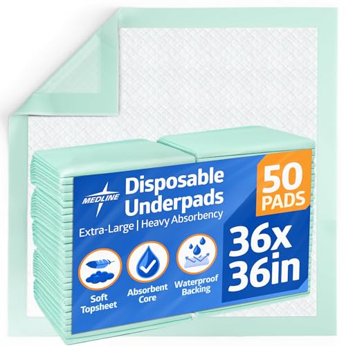 Super Absorbent Underpad 36 X 36 50 Count Extra Large Disposable