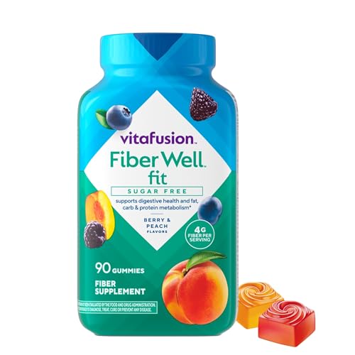 Vitafusion Fiber Well Fit Gummies Dietary Fiber Gummy Boost your dietary fiber with a sugar-free,