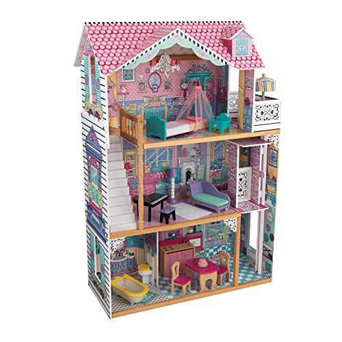 KidKraft Annabelle Wooden Dollhouse Option A finely detailed dollhouse decorated from floor to