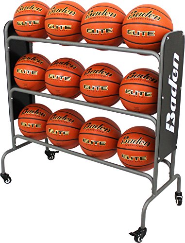Baden Steel Basketball Rack A high-quality professional basketball rack from a known name in sports