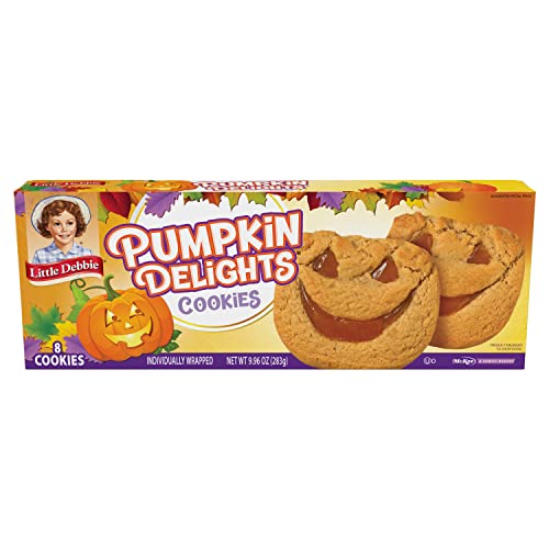 Little Debbie Pumpkin Delights, 8 Individually Wrapped Cookies, 9.96 OZ Box