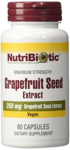 NutriBiotic – Grapefruit Seed Extract Capsules 250 mg, 60 Count - Maximum Strength with Bioflavonoids