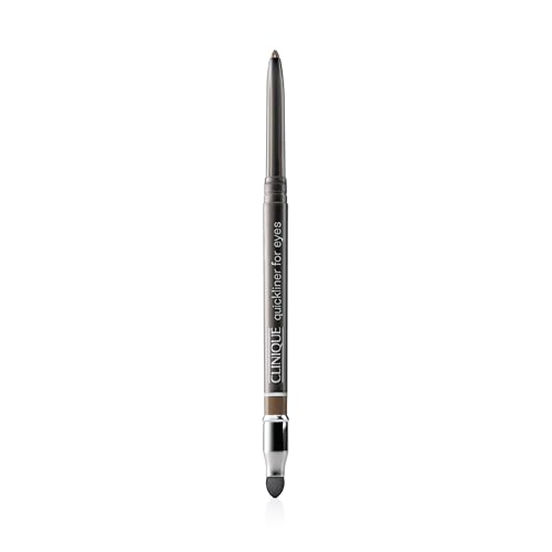 Clinique Quickliner For Eyes Eyeliner Pencil | Water Resistant, Smudge Resistant + Safe For Sensitive Eyes, Smoky Brown, 1 Count