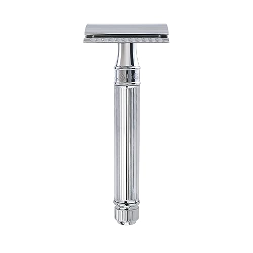 Edwin Jagger DE89LBLAMZ Double Edge Safety Razor Chrome Lined