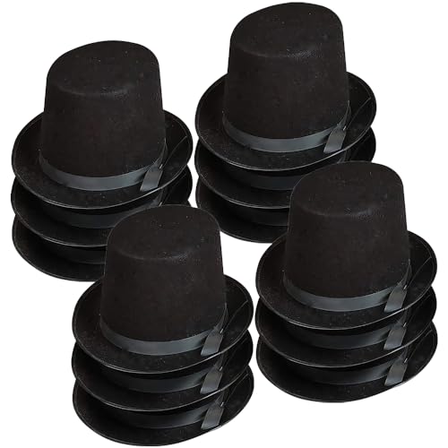 Rhode Island Novelty Deluxe Black Magician Butler Formal Costume Top Hat, One Per Order