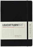 Leuchtturm1917 Medium A5 Notebook — Hardcover, Ruled, Black