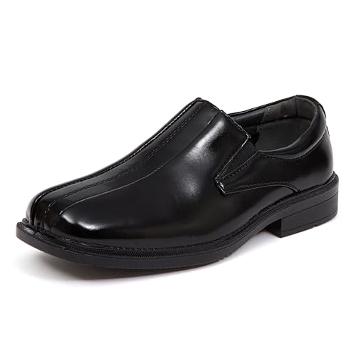 Deer Stags boys Wings Slip-on Loafer, Black, 10 M US Big Kid