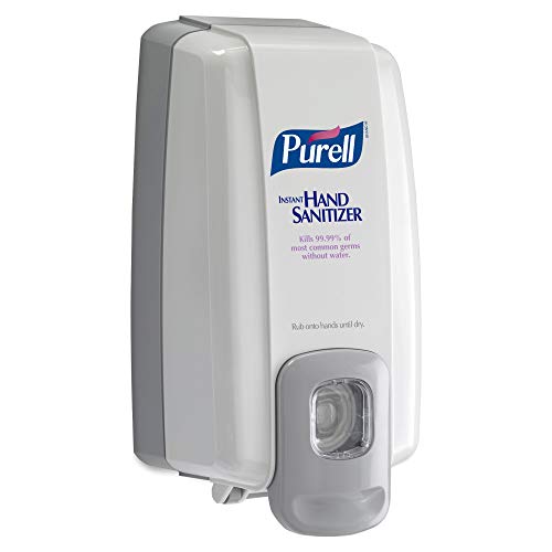 PURELL NXT Push-Style SPACE SAVER Sanitizer Dispenser, Dove Grey, for 1000 mL PURELL NXT Sanitizer Gel Refills (Pack of 