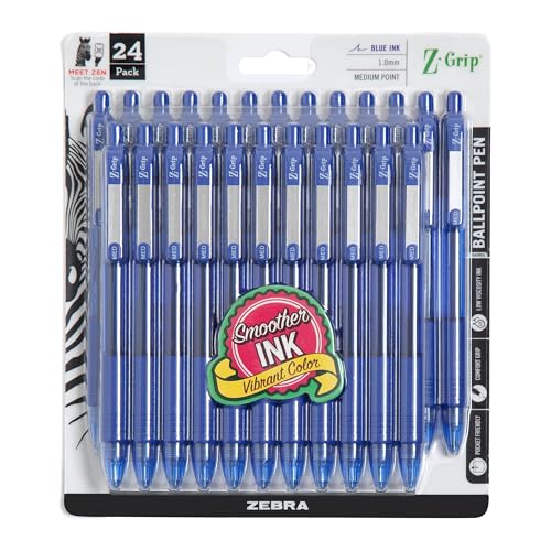 Zebra Pen Z-Grip Retractable Ballpoint Pen Easy to Grip Ballpoint pens that are comfortable in the