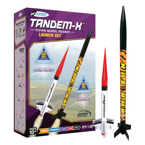 Estes Tandem-X Model Rocket Set Great for Beginners A great introduction to model rocketry with launching components.