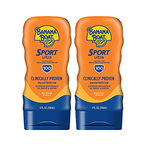 🔥 STARKER PREIS (-29%) Banana Boat Sport Performance Sunblock Lotion SPF 100, 4-Unce Bottles (2 Stück) by Banana Boat