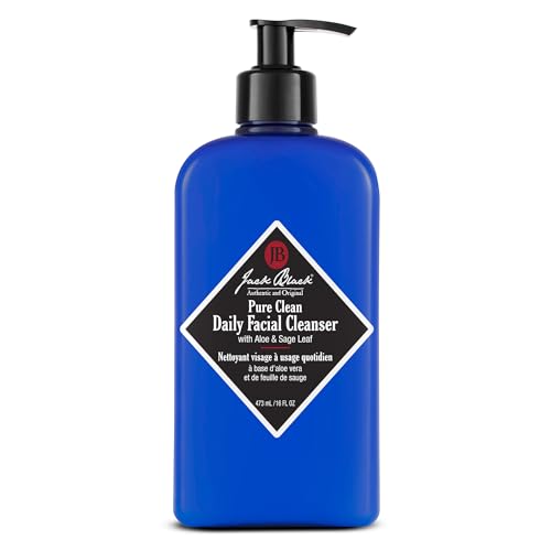 Jack Black Pure Clean Daily Facial Cleanser for Men - 2-in-1 Mens Facial Cleanser & Toner, 16 Fl Oz