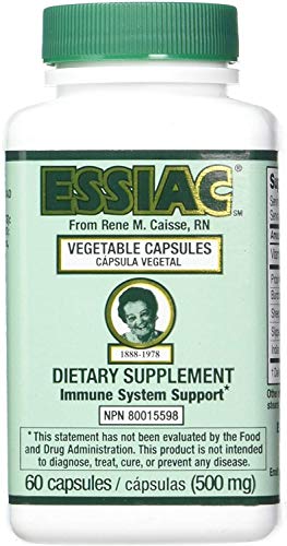 ESSIAC Tea All-Natural Herbal Extract Capsules – 60 Capsules | Powerful Antioxidant Blend to Help Promote Overall Health & Well-Being | Original Formula Since 1922
