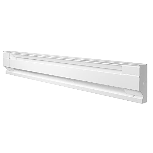 Cadet F Series 48" Electric Baseboard Heater (Model: 4F1000W, Part: 09954 ), 3415/2560 BTU, 240/208 Volt, 1000/750 Watt, White