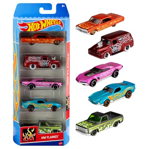 (-38%) Hot Wheels 5er-Pack Spielzeugautos & Trucks (Stile variieren)