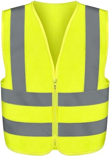 Neiko High Visibility Safety Vest ANSI Class 2, No Pocket, Neon Yellow, Extra-Large (XL)