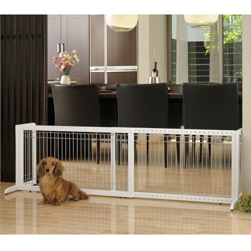 richell freestanding pet gate large