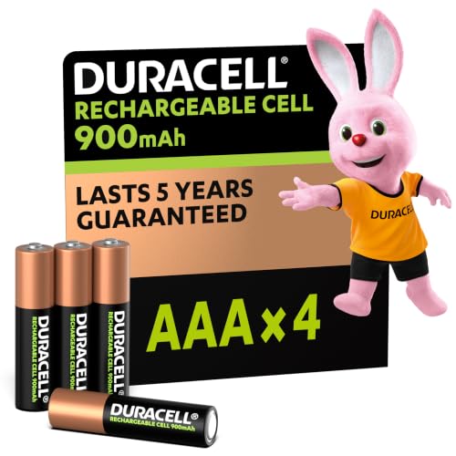 (-48%) DURACELL AAA Wiederaufladbare Batterie (4 Stück) 1.2V, 900 mAh NiMH
