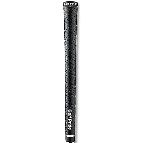 Golf Pride Tour Wrap Golf Grip - Comfortable, Durable Grip for Clubs - Classic Wrap Design with High-Tack Feel - Rubber Construction - Jumbo - Black