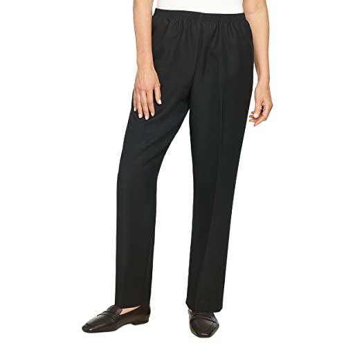 Alfred Dunner Women's Medium Pant,Black,16