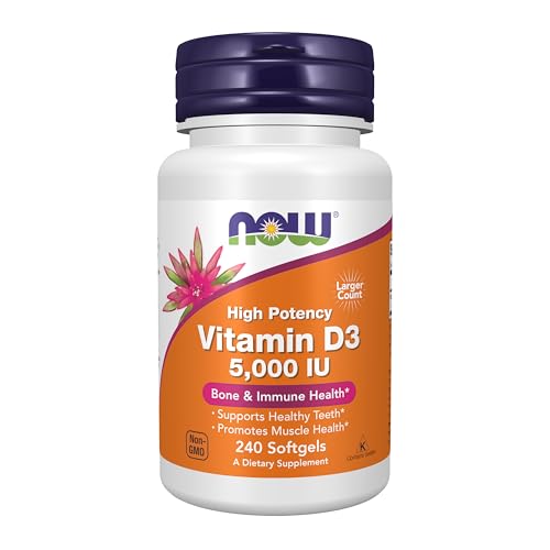 Now Foods Supplements Vitamin D 3 5000 Iu High Potency Structural