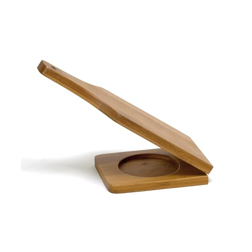 IMUSA BAM-10007 Jumbo Tostonera, Natural - Bamboo Pataconera, Plantain Press, Tortilla Quesadilla Maker Flour Dough Press for Quesadillas Tortillas Indian Roti Tostones Patacones
