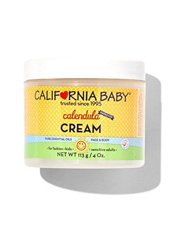 California Baby Calendula Cream | Soothing Baby Cream | Allergy Friendly | Plant-based | Soothes and Moisturizes Irritated, Dry Skin on Face and Body | 4 oz