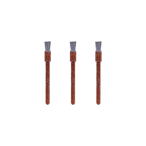 (-33%) Dremel 532 Edelstahlbürste - Zubehörsatz für Multifunktionswerkzeug mit 3 Edelstahlbürsten Ø3,2mm zum Reinigen rostfreier Materialien wie Aluminium, Edelstahl, Silber, Weichmetall, Gold, Kupfer u.v.m.