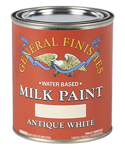 General Finishes Water Based Milk Paint Antique White 1 Quart