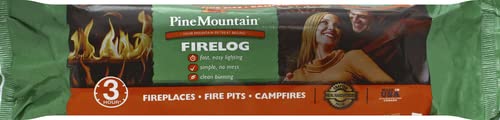 Pine Mountain 100% Natural Classic Firelog, 3-Hour Burn Time, 6 Logs
