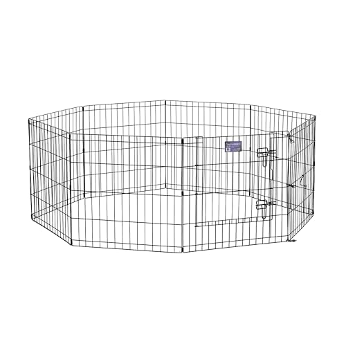 MidWest Homes for Pets Foldable Metal Exercise Pen Easy to assemble and great for small to medium do