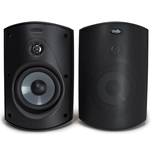 Polk Audio Atrium 6 All-Weather Outdoor Speakers (Pair, Black)
