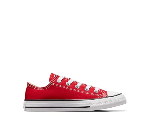 Converse Kid's Chuck Taylor All Star Low Top Shoe, red, 1 M US Little Kid