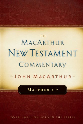 Matthew 1-7 MacArthur New Testament Commentary book cover