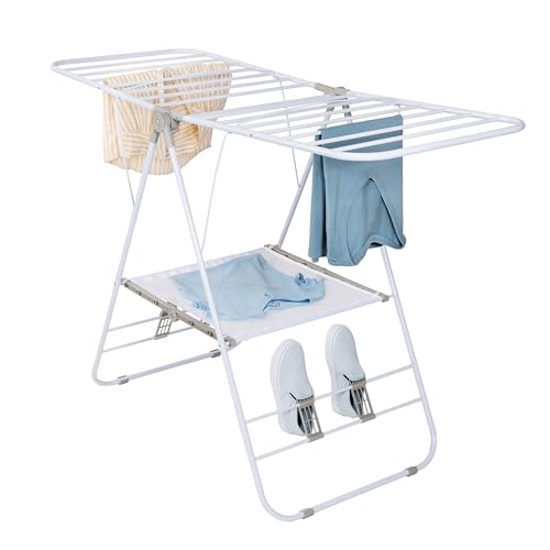 Honey-Can-Do White Gullwing Drying Rack Design