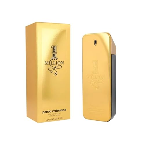 Paco Rabanne 1 Million Fragrance For Men - Fresh And Spicy Notes Of Amber, Leather Tangerine Adds A Touch Irresistible Seduction Ideal With Rebellious Charm Edt Spray 6.8 Oz
